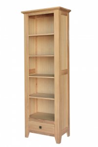 Avignon Solid Oak Bookcase Slim Tall Avignon Solid Oak Bookcase Slim Tall
