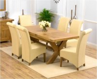 Antwerp Oak Extending Dining Table 160cm +6 Barcelona Lth Chairs Antwerp Oak Extending Dining Table 160cm +6 Barcelona Lth Chairs