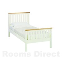 Alaska Painted Oak Bed 90cm (Single) Ivory Oak Alaska Painted Oak Bed 90cm (Single) Ivory Oak
