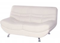Carmen Leather Settee 2 Seater White Carmen Leather Settee 2 Seater White
