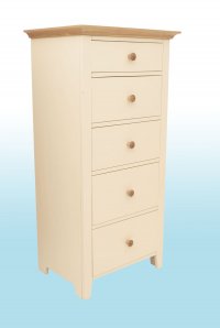 Cambridge Painted Pine 5 Drawer Wellington Chest Cambridge Painted Pine 5 Drawer Wellington Chest