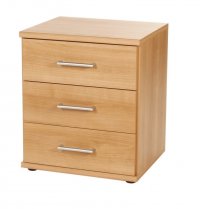 Omega 3 Drawer Chest Beech Omega 3 Drawer Chest Beech