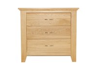 Cambridge Oak 3 Drawer Chest Cambridge Oak 3 Drawer Chest