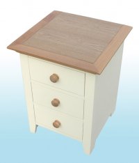 Cambridge Painted Pine 3 Drawer Nightstand Cambridge Painted Pine 3 Drawer Nightstand