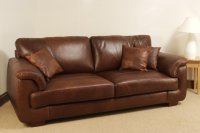 Isabella Leather Sofa - 3 Seater - Brown Analine Leather Isabella Leather Sofa - 3 Seater - Brown Analine Leather