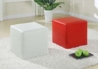 Leather Cube - Red Leather Cube - Red