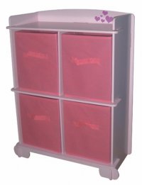 Amour Childrens Pink 4 Drawer Chest Of Drawers Amour Childrens Pink 4 Drawer Chest Of Drawers